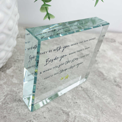 Thoughtful Memorial Crystal Token