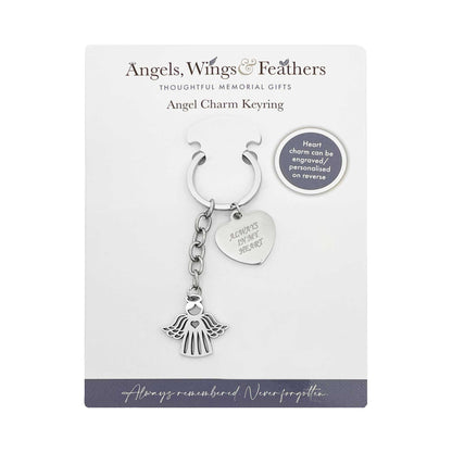 Angel Charm Memorial Keyring